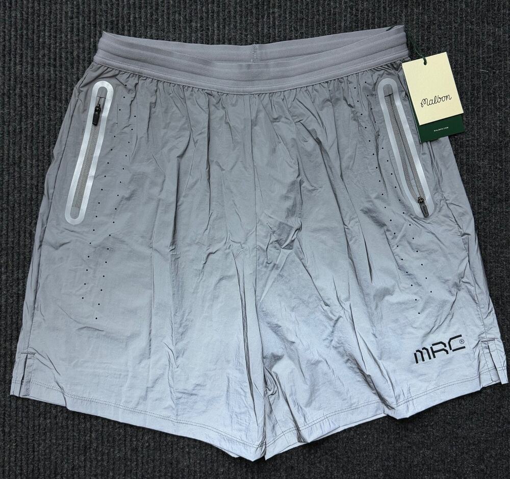 Malbon Run Club MRC 2-1 Reflective Shorts Men's Size Medium 32–34 New With Tags